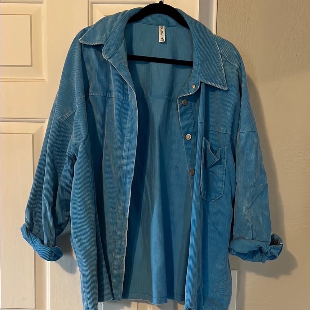 Vintage Blue Corduroy Jacket